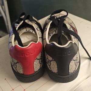 Gucci Kids Sneakers - Red, Black, and Cream